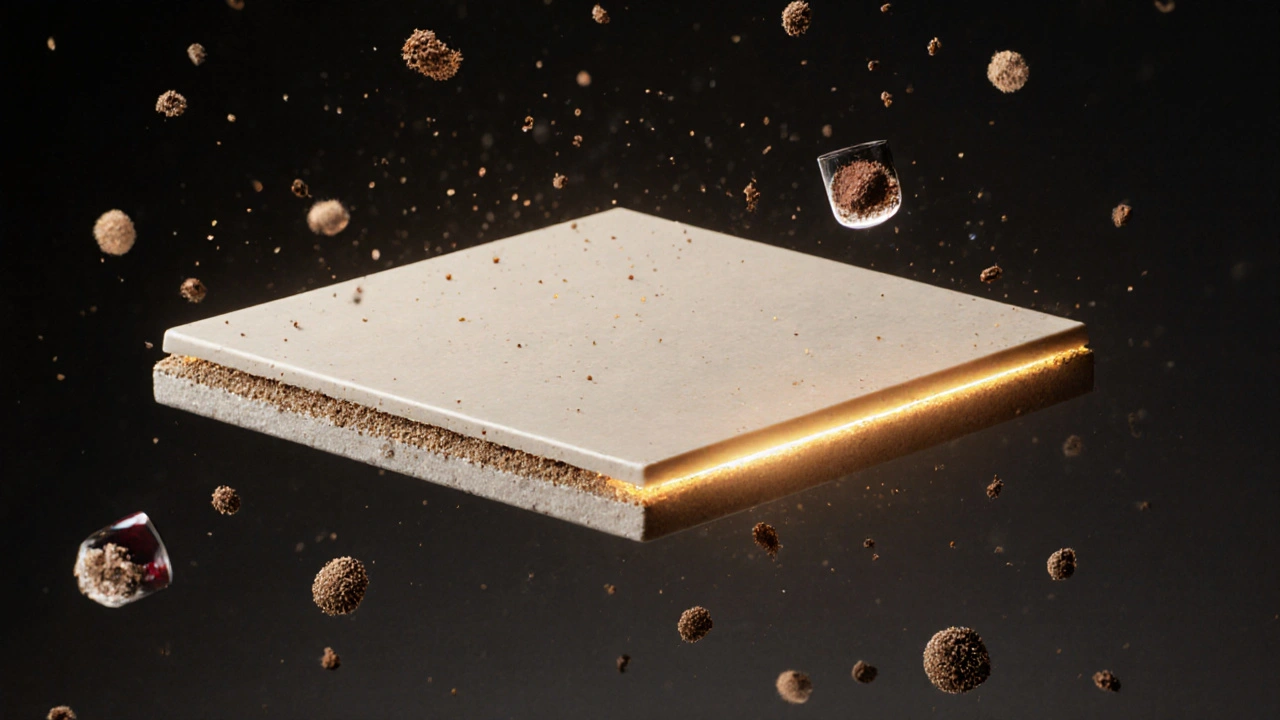 Keramická fazeta v mikrostruktuře s přirozeným leskem a odolností proti barvám.