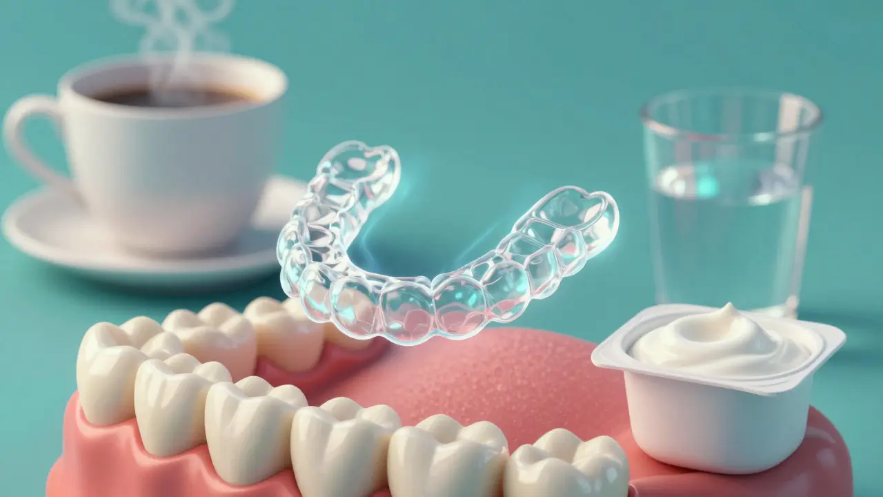 Neviditelná rovnátka se deformují pod teplem kávy, zatímco studená voda a jogurt jsou bezpečné volby.