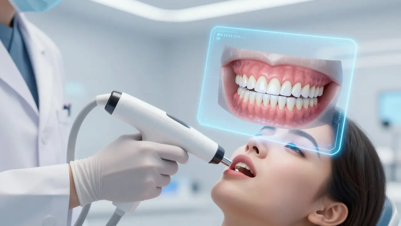 Digitální simulace úsměvu a skenování zubů v moderní ordinaci