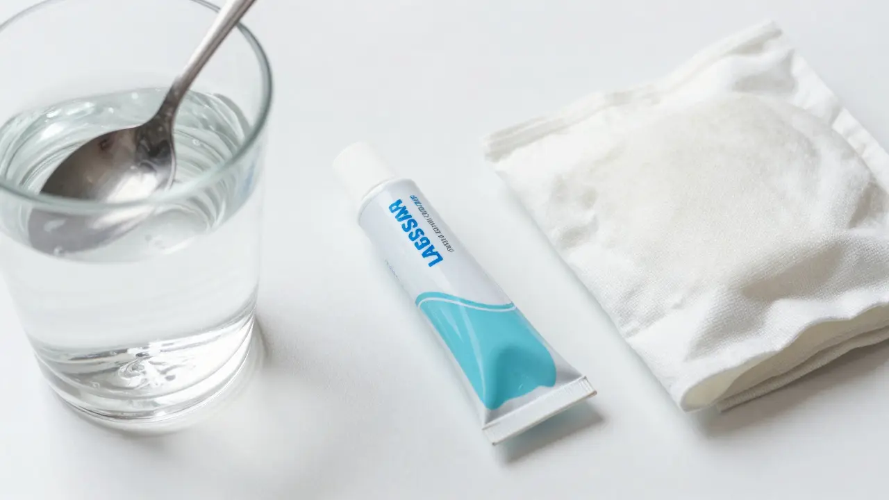 Domácí prostředky na úlevu od bolesti zubů: sůl, led a gel