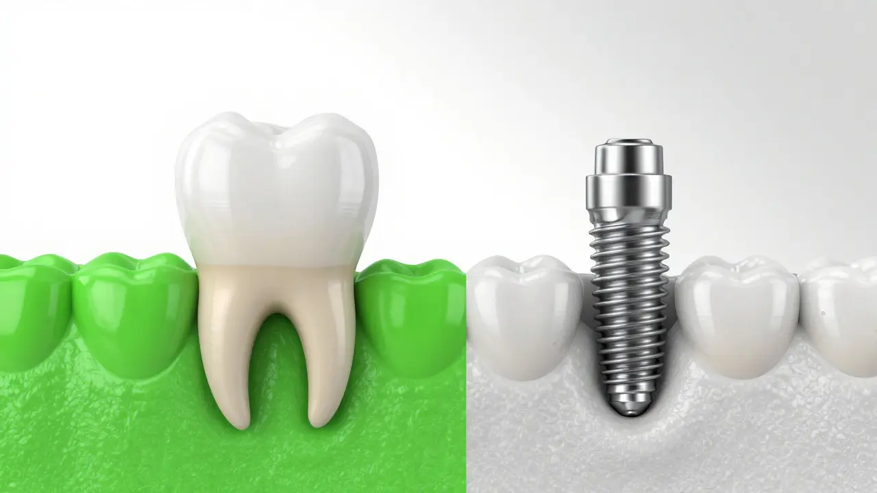 Čep versus implantát